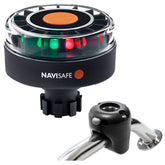 Navisafe Navilight Tricolor 2NM w/Navibolt Base & Rail Mount - Black 342KIT